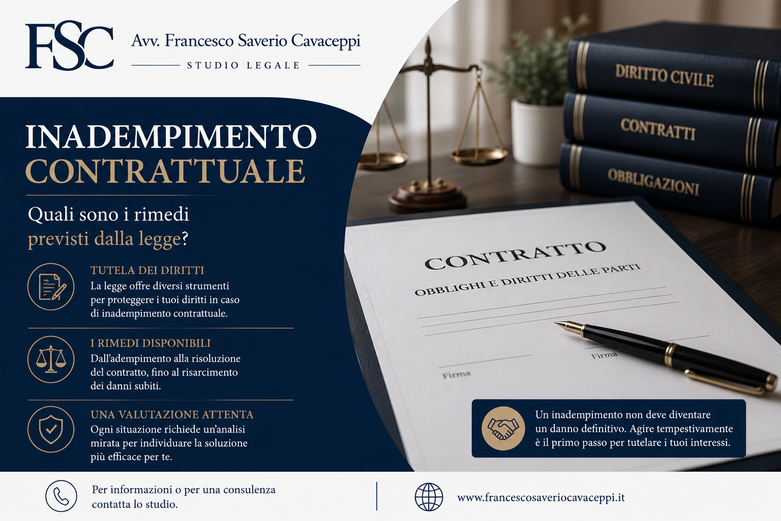 Inadempimento contrattuale: quali sono i rimedi previsti dalla legge?